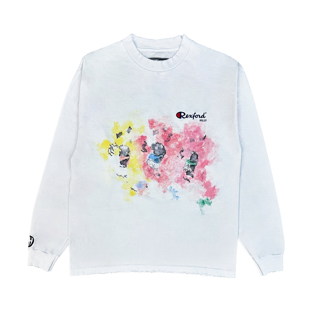 3 Monsters Long Sleeve (White)