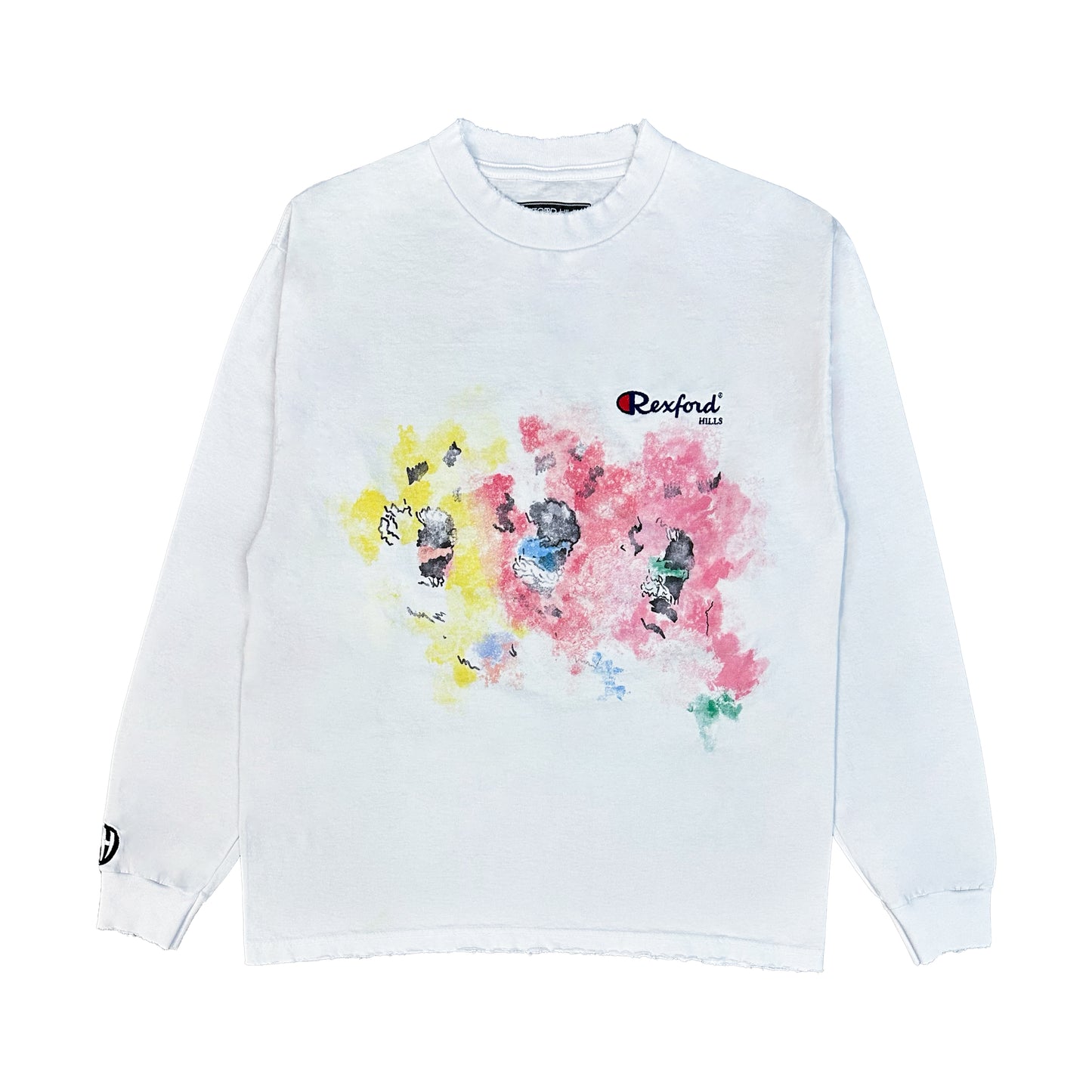 3 Monsters Long Sleeve (White)