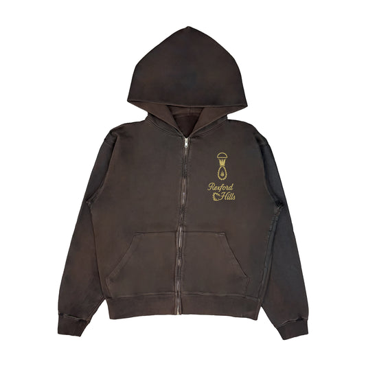 Clase Azul Zip-Up (Brown Wax)