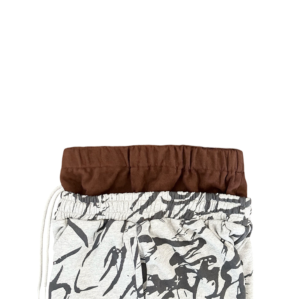 Brown Boxer Abstract Sweats