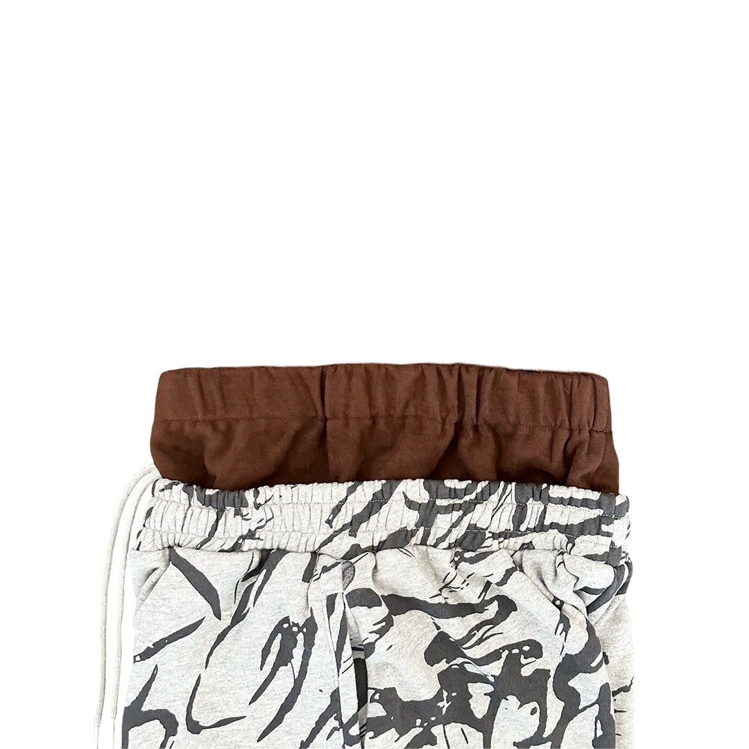 Brown Boxer Abstract Sweats
