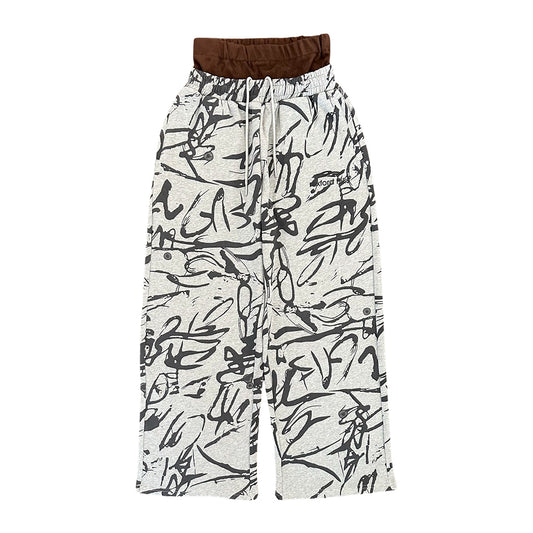 Brown Boxer Abstract Sweats