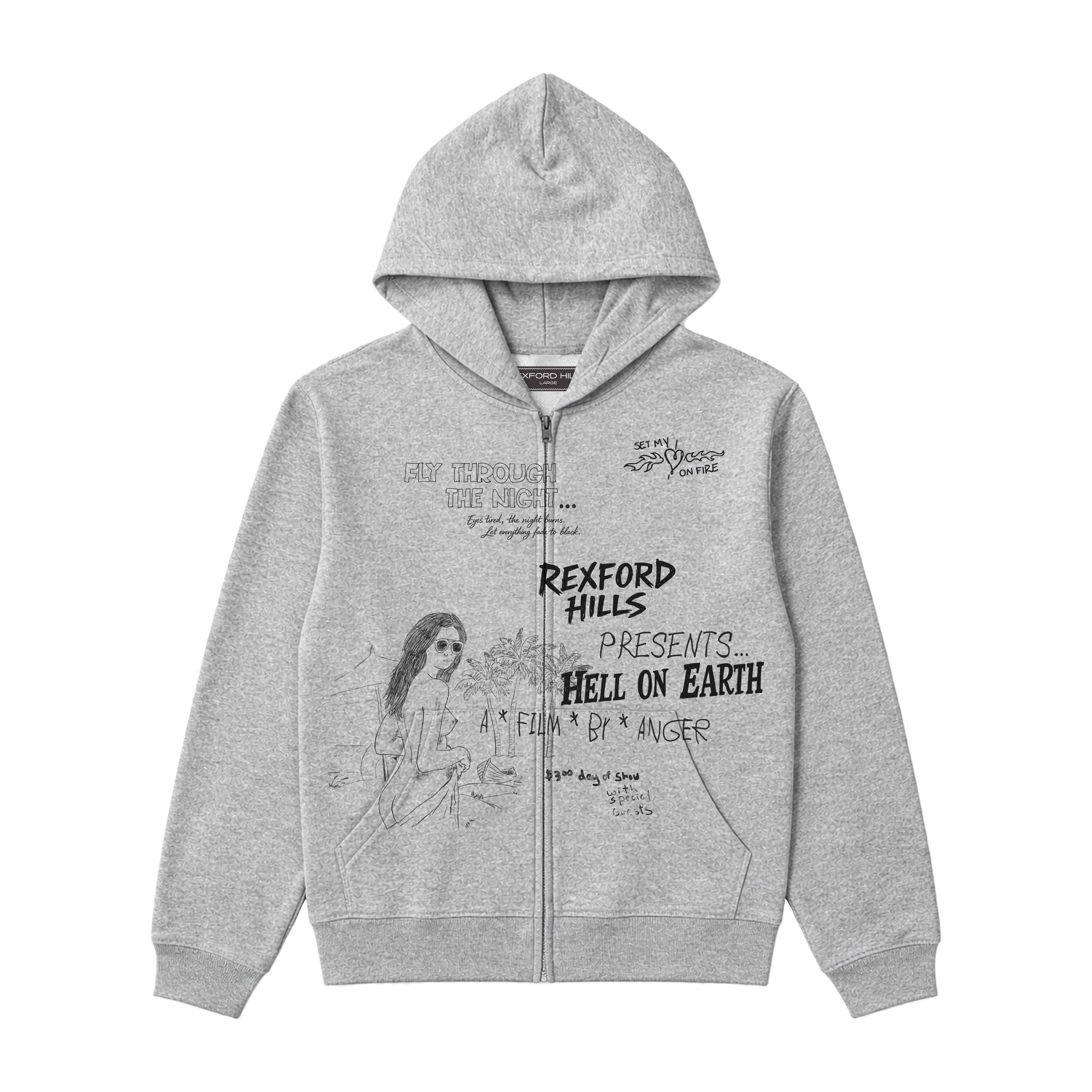 Hell On Earth Zip-Up Hoodie