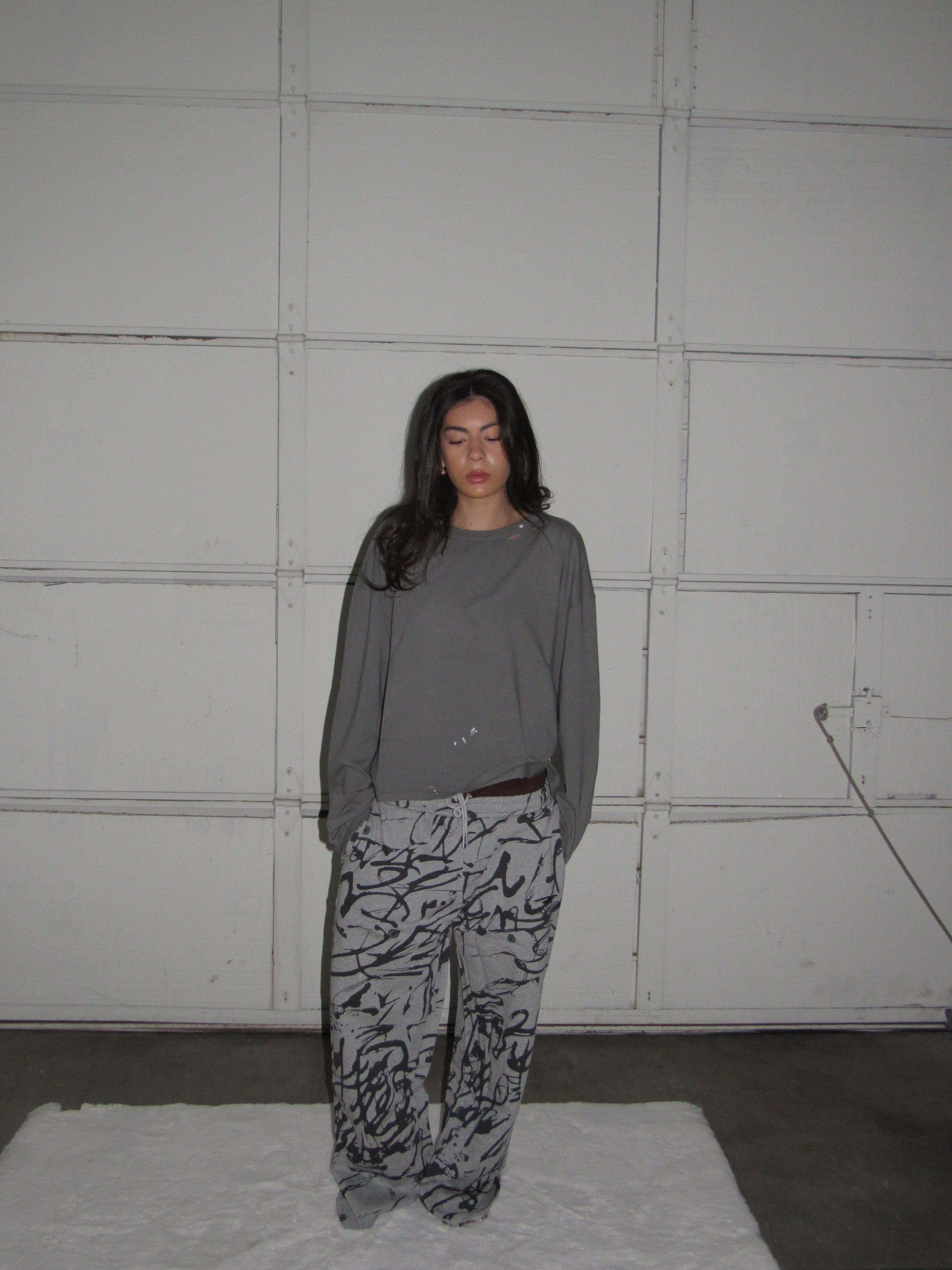 Brown Boxer Abstract Sweats