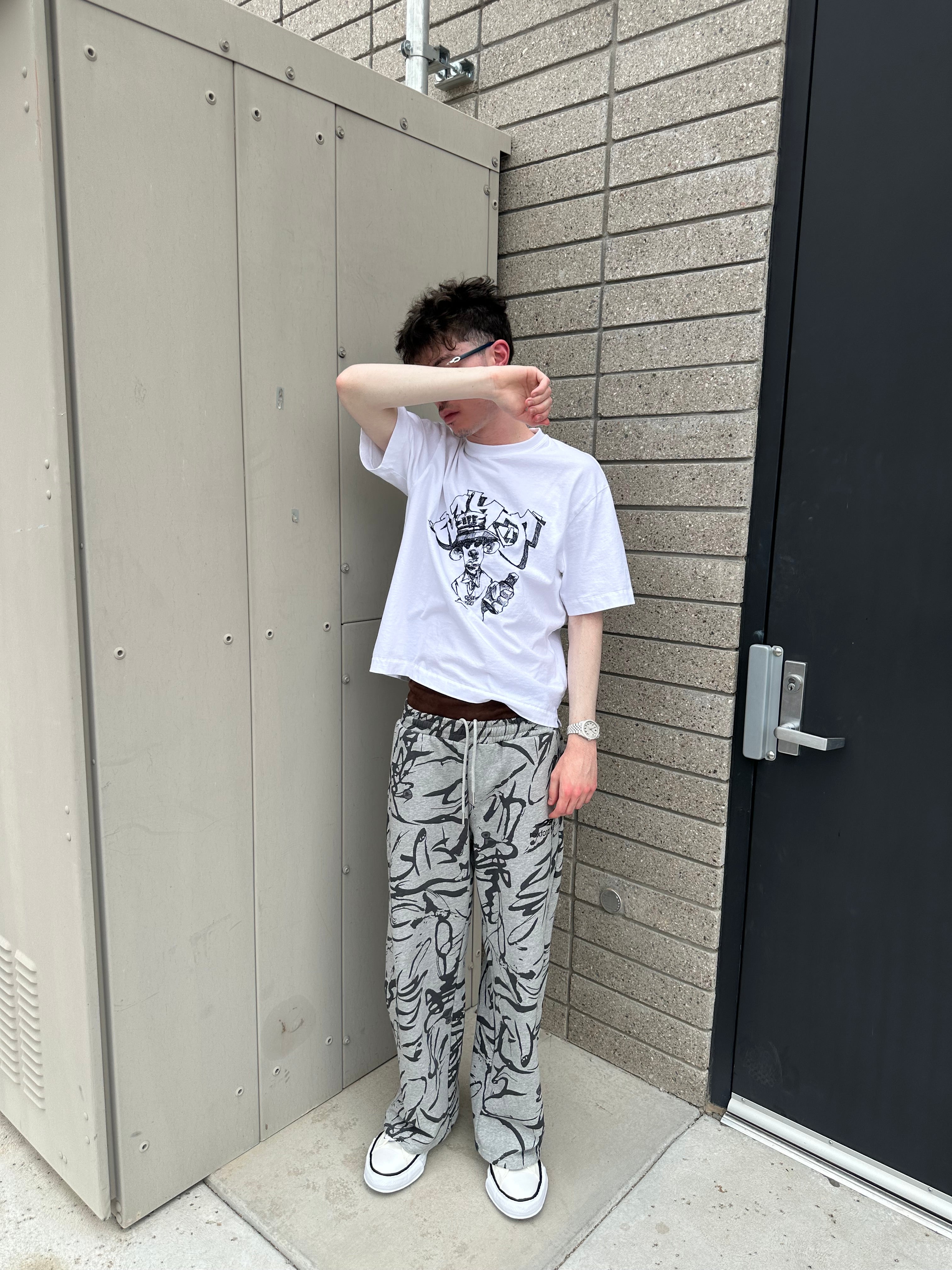 Brown Boxer Abstract Sweats