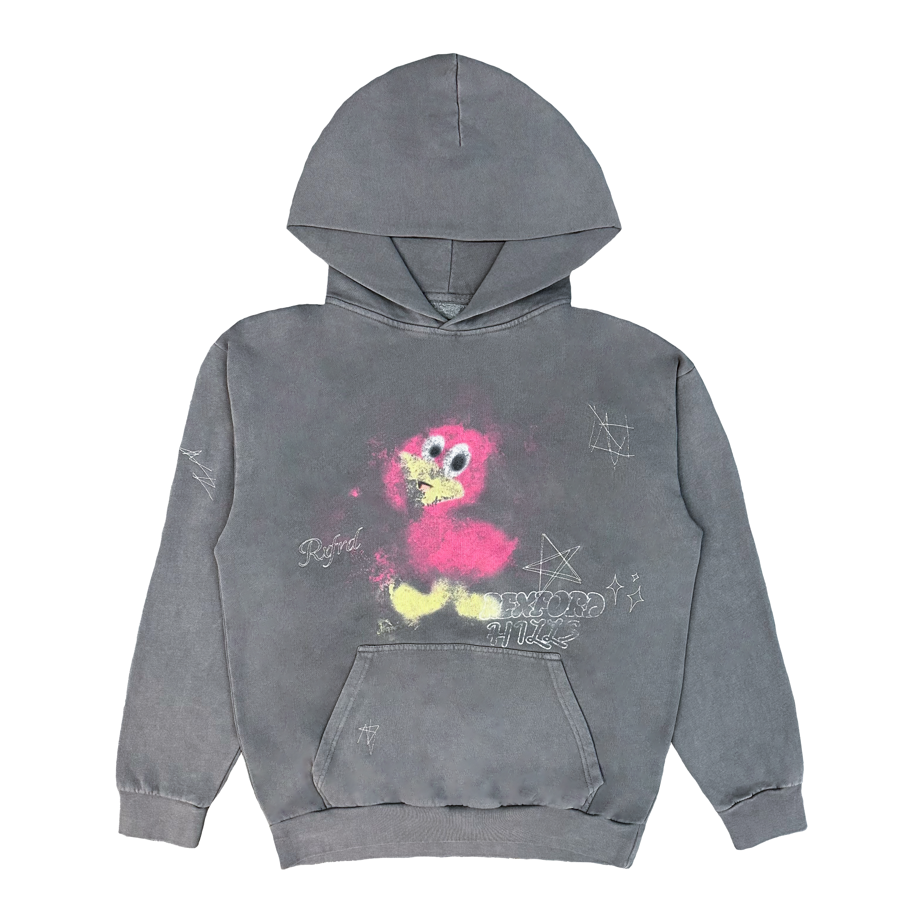 Pink Duck Hoodie (Charcoal)