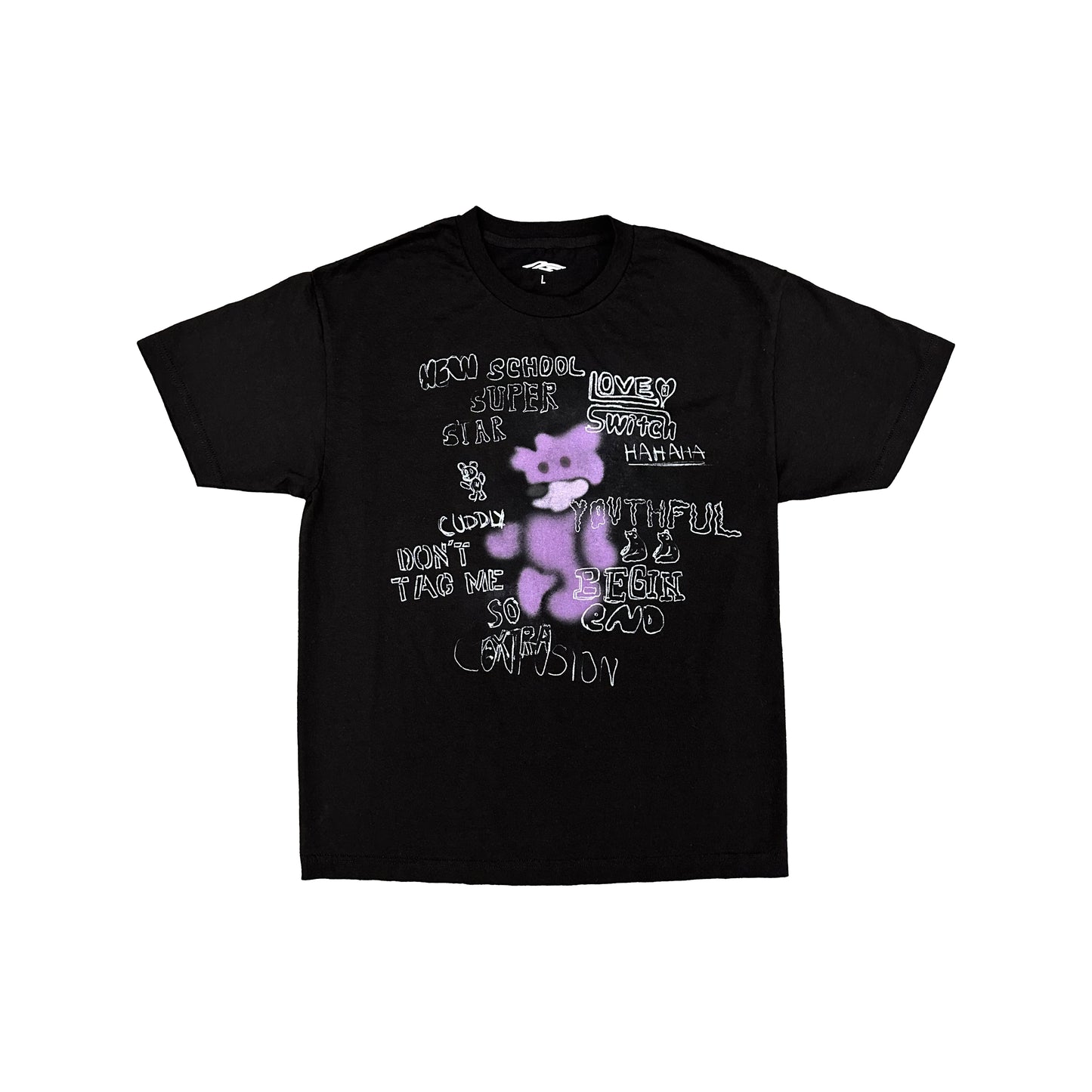 Purple Bear T-Shirt (Black)