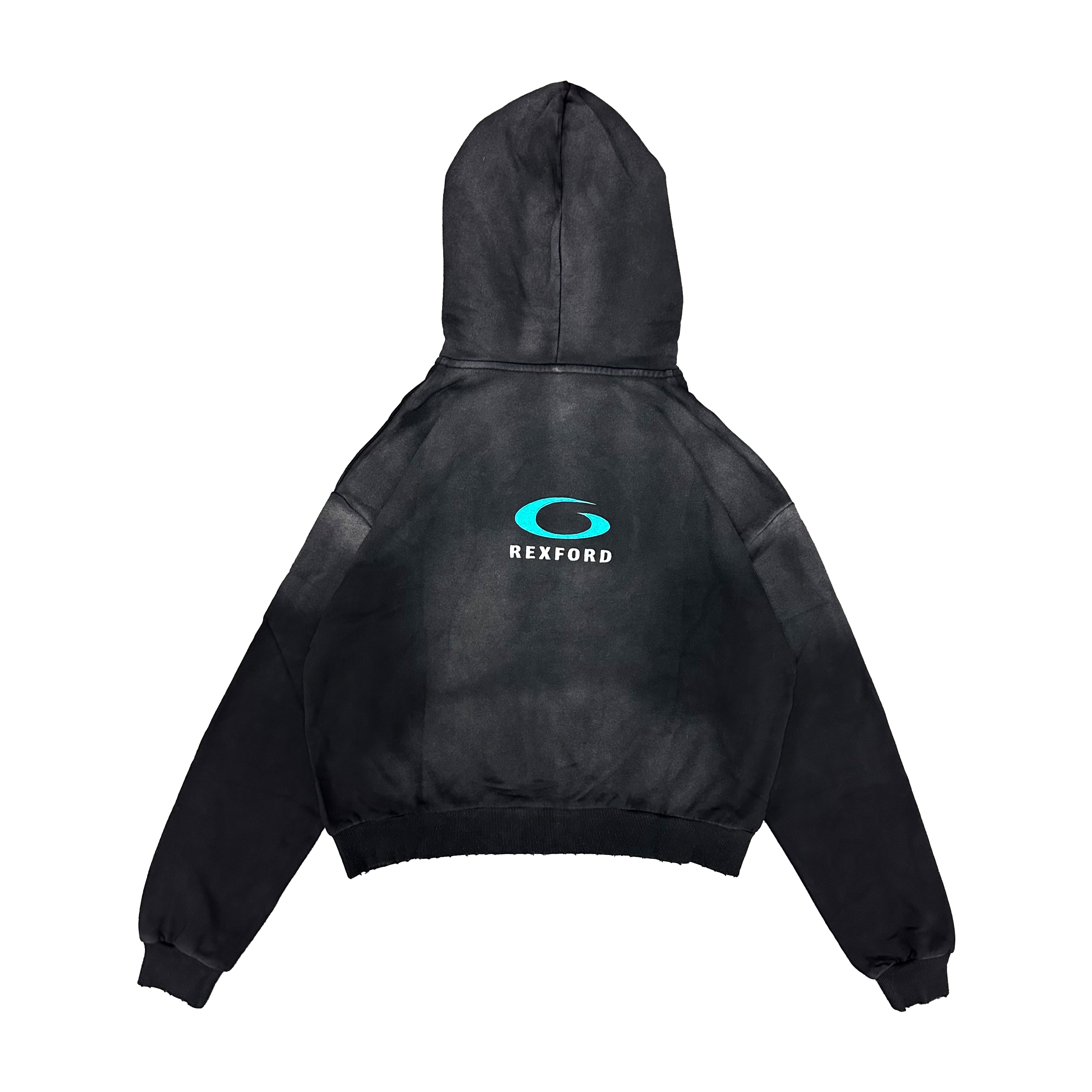 Rexford Loop Sports Logo Hoodie (Washed Black)