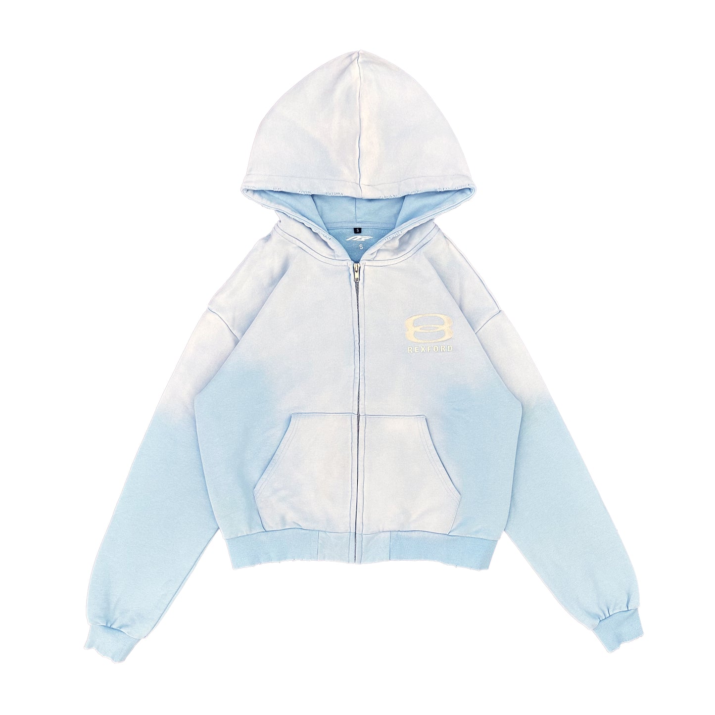 Unity Sports Logo Zip-Up (Washed Light Blue)