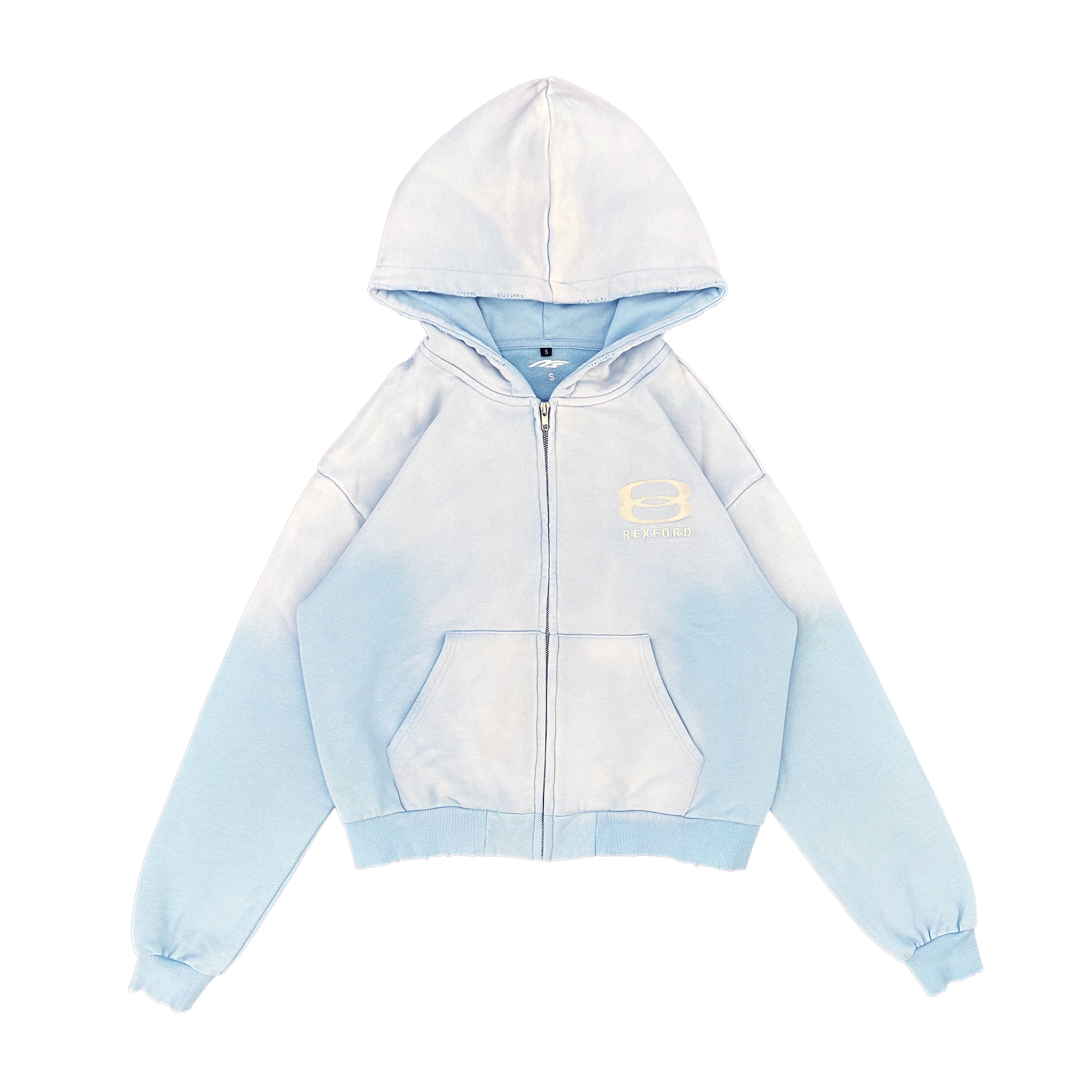 Unity Sports Logo Zip-Up (Washed Light Blue)
