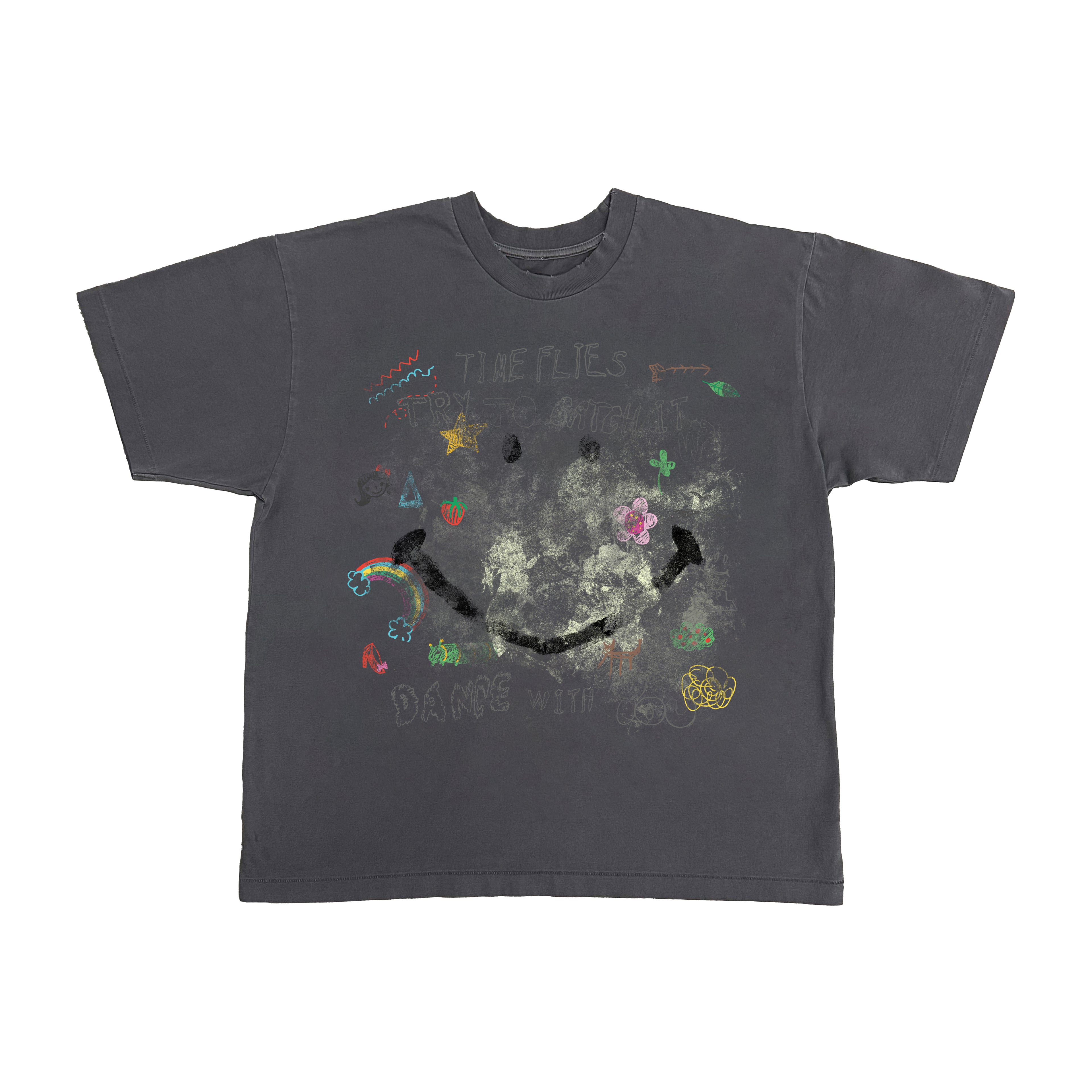 Smiley Face Tee (Vintage Gray)