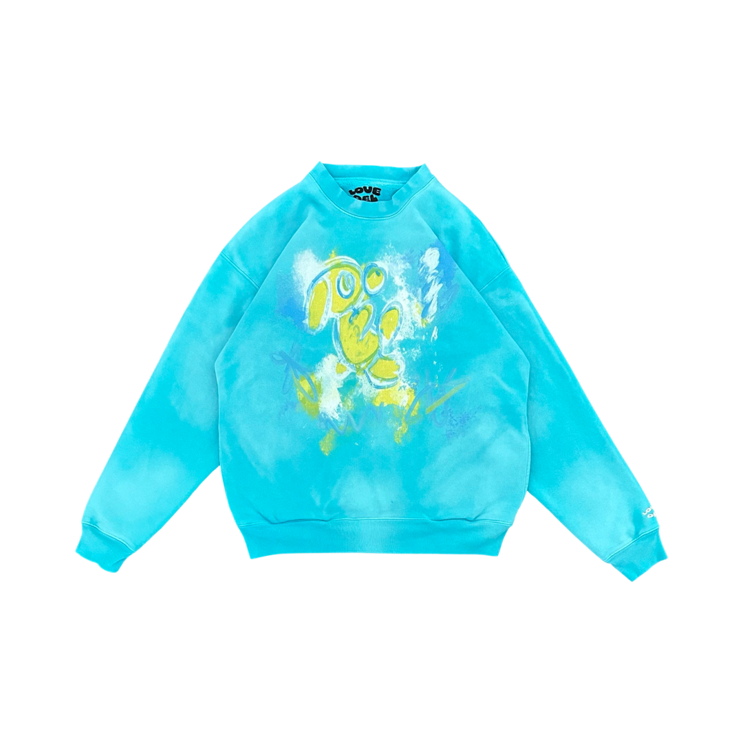 Abstract Crewneck (Faded Shore Blue)