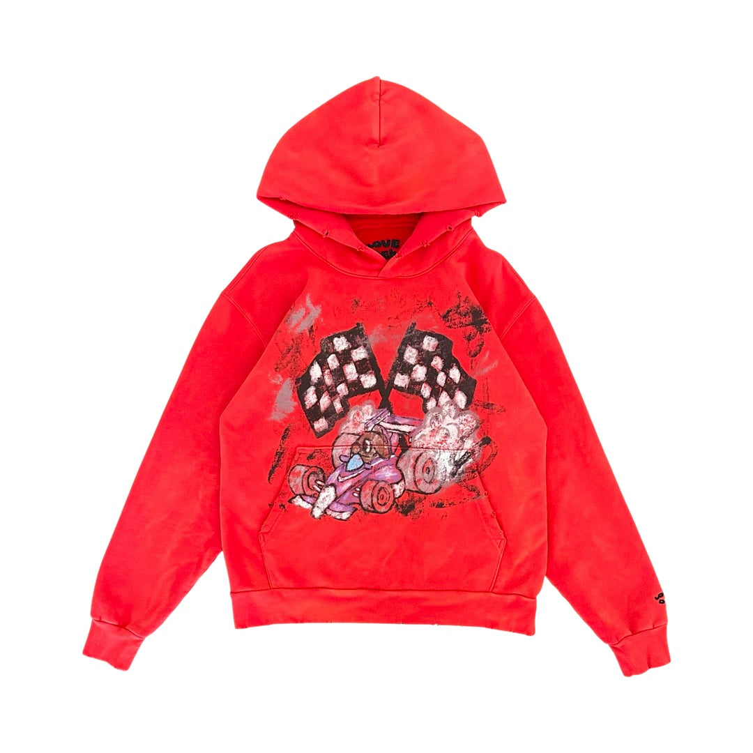 Racing Hoodie (Red Distressed)