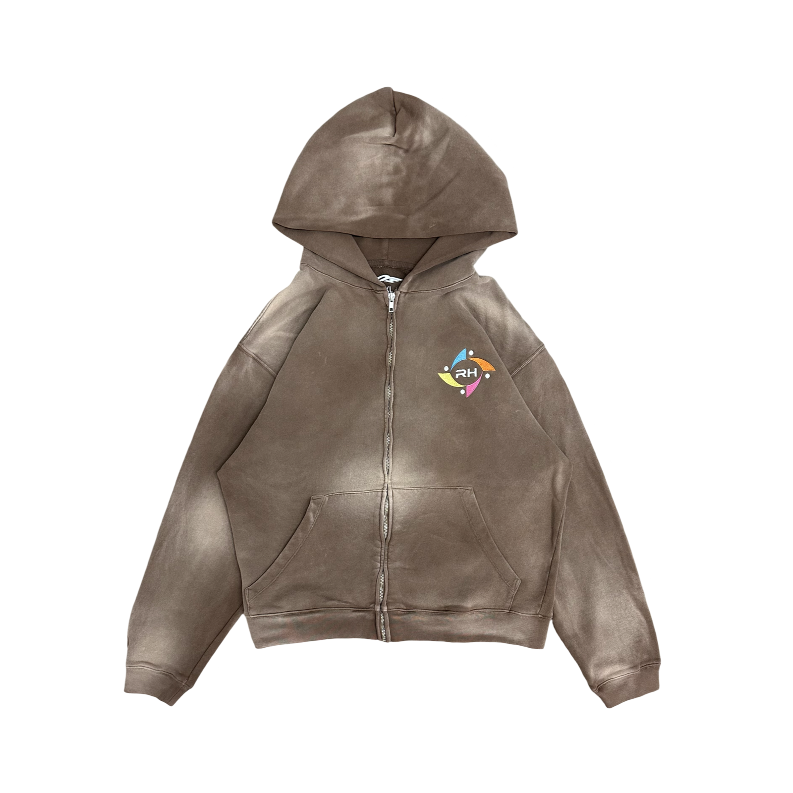 Spiral Zip-Up (Faded Brown)