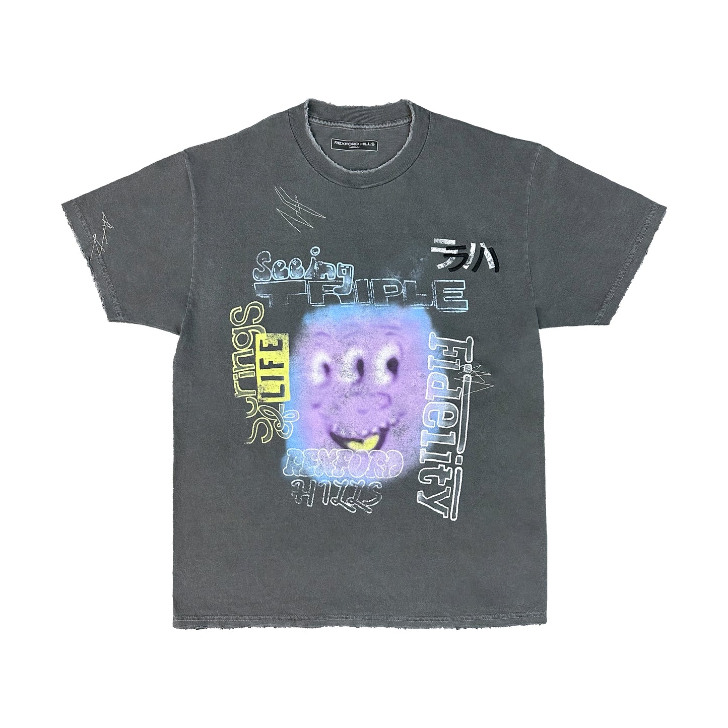 Triple Vision Tee (Charcoal)